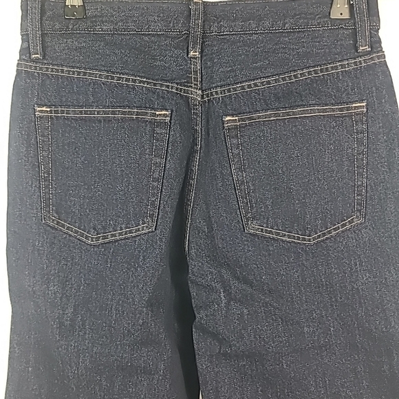 NWT Uniqlo Women's Wide Straight Jeans Blue Waist 26" Inseam 30" - Picture 6 of 7